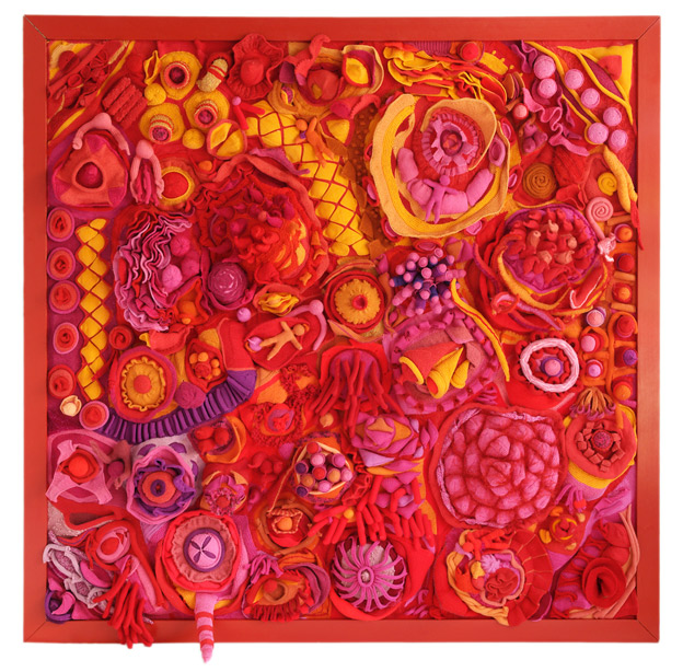 Alrun Wegener Stolzenberg - Rouge (200 x 200 cm) - 2007