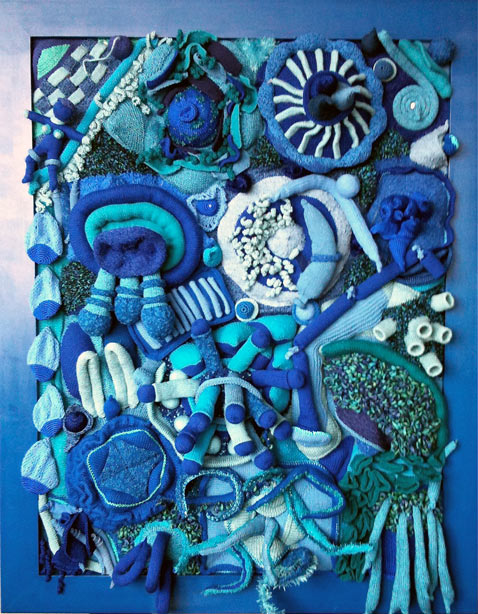 Knit-Art | Alrun Wegener Stolzenberg - Metaphorische Gedanken (200 x 200 cm)  - 2010